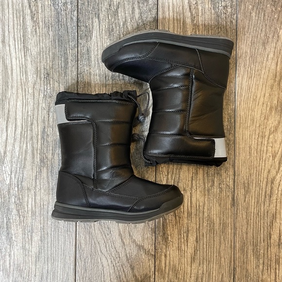 Lands' End Shoes Lands End Black W Silver Reflective Snow Winter